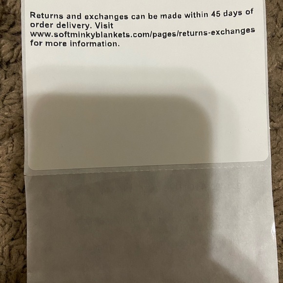 Minky Couture Grande Blue Blanket - Picture 5 of 6